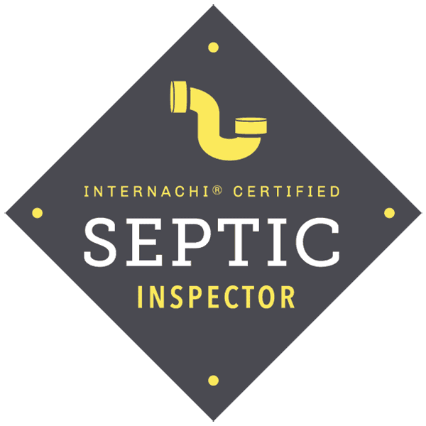 Septic inspector certification badge from Big Country Home Inspections, showcasing expertise in septic system evaluation and inspection services.