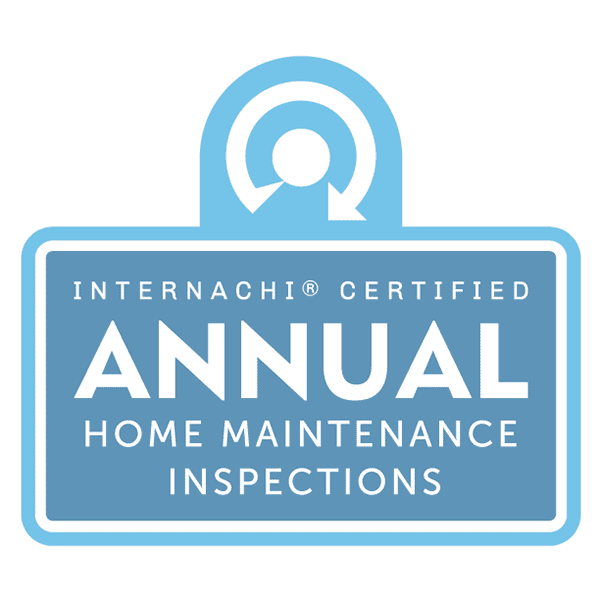 Certified annual home maintenance inspection badge for Big Country Home Inspections.