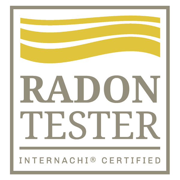 Radon tester logo for Big Country Home Inspections, InternACHI certified radon testing services.
